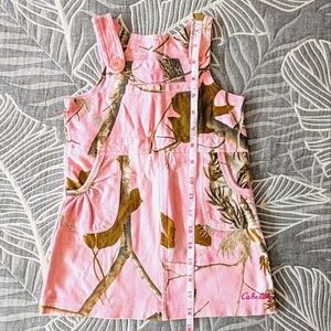 SALE ✨ 3/$25 Cabela's Baby Toddler Girl Cotton Vintage Floral Dress Overalls
